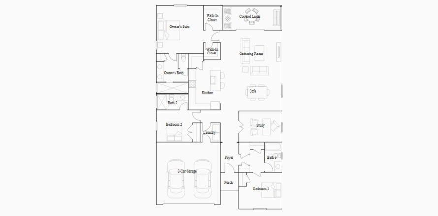 Townhouse in LIBERTY VILLAGE in Ocala, Florida 3 bedrooms, 188 sq.m. № 102615