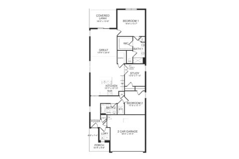 House floor plan «House», 3 bedrooms in Courtland Park Express Series