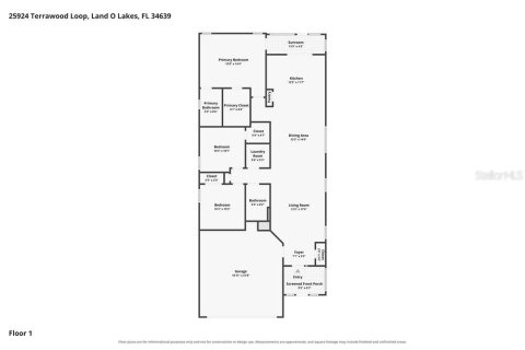 House in Land O' Lakes, Florida 3 bedrooms, 124.49 sq.m. № 2381356 - photo 2