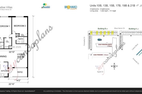 Condominio en venta en Hallandale Beach, Florida, 2 dormitorios, 111.48 m2 № 2190539 - foto 17