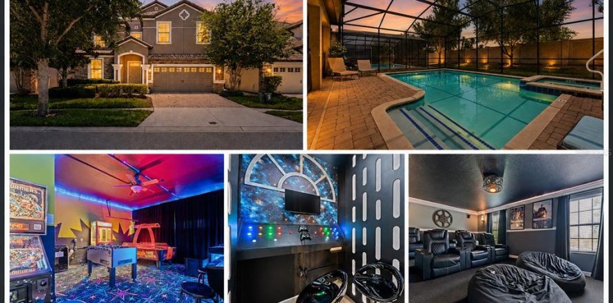 House in Davenport, Florida 8 bedrooms, 447.79 sq.m. № 2123604