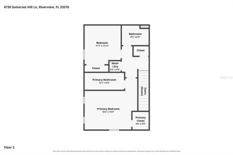 Touwnhouse à louer à Riverview, Floride: 2 chambres, 118.91 m2 № 2316580 - photo 23