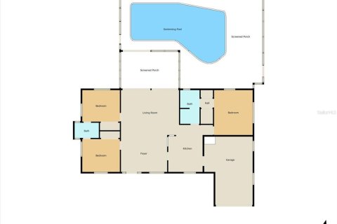 House in Citrus Springs, Florida 3 bedrooms, 128.76 sq.m. № 1771182 - photo 4
