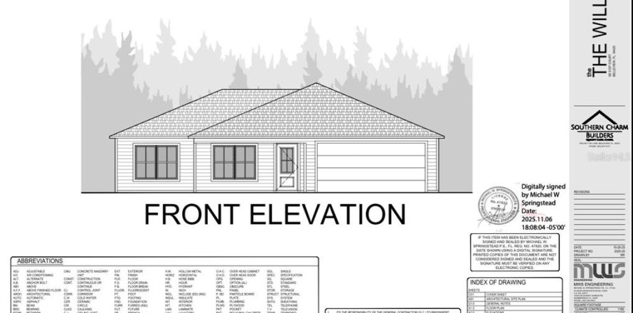 House in Summerfield, Florida 3 bedrooms, 109.62 sq.m. № 2101630