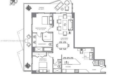 Copropriété à louer à Miami, Floride: 2 chambres, 123.93 m2 № 1888052 - photo 25