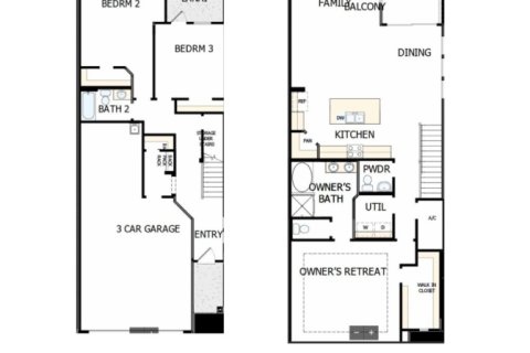 Townhouse in Kettering at eTown - Paired Villas in Jacksonville, Florida 3 bedrooms, 199 sq.m. № 435781