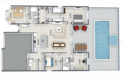 Casa en venta en Orlando, Florida, 4 dormitorios, 216.65 m2 № 1900735 - foto 20