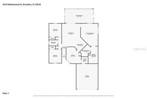 Villa ou maison à louer à Brandon, Floride: 3 chambres, 143.53 m2 № 2416948 - photo 2