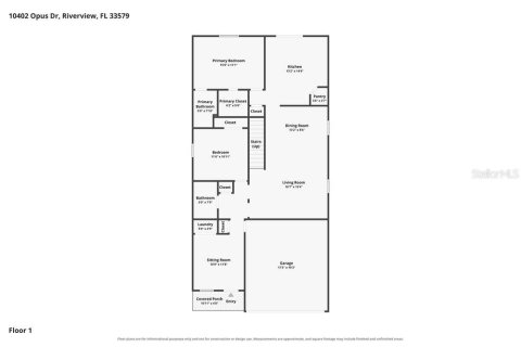 Villa ou maison à louer à Riverview, Floride: 4 chambres, 196.95 m2 № 2389433 - photo 2