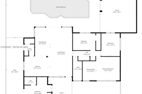Villa ou maison à vendre à North Miami Beach, Floride: 4 chambres, 173.36 m2 № 2423410 - photo 18
