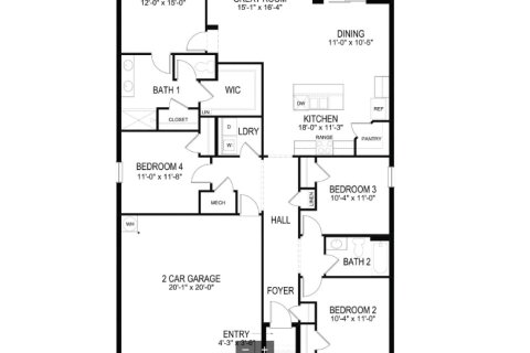 Планировка виллы или дома «House» 4 спальни в ЖК Promenade Estates