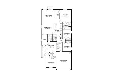 Townhouse floor plan «178SQM LELIA», 4 bedrooms in ASPIRE AT WATERSTONE