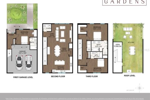 Townhouse in Saint Petersburg, Florida 3 bedrooms, 211.82 sq.m. № 1666281 - photo 30