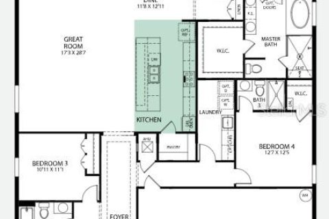 House in Lakeland, Florida 4 bedrooms, 248.51 sq.m. № 1909287 - photo 3