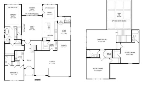 House floor plan «House», 4 bedrooms in Trailmark Phase 6