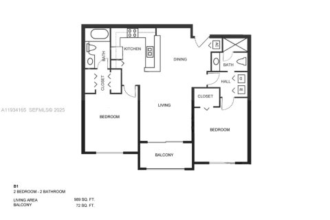 Copropriété à vendre à Miami, Floride: 2 chambres, 91.88 m2 № 1992434 - photo 7