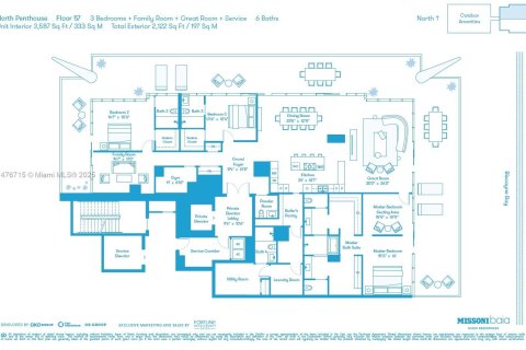 Condominio en venta en Miami, Florida, 3 dormitorios, 333.24 m2 № 1859531 - foto 8