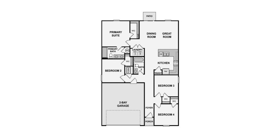 Touwnhouse à SAWMILL COURT à De Funiak Springs, Floride 4 chambres, 130 m2 № 132264