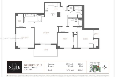 Copropriété à louer à Miami, Floride: 3 chambres, 133.59 m2 № 2402181 - photo 24