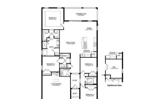 House floor plan «House», 4 bedrooms in Star Farms at Lakewood Ranch - Emerald