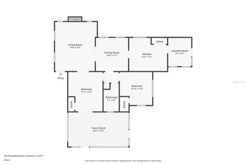 Villa ou maison à vendre à Sanford, Floride: 2 chambres, 82.4 m2 № 1837987 - photo 4