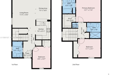 Townhouse in Miami, Florida 3 bedrooms, 116.59 sq.m. № 2026181 - photo 30