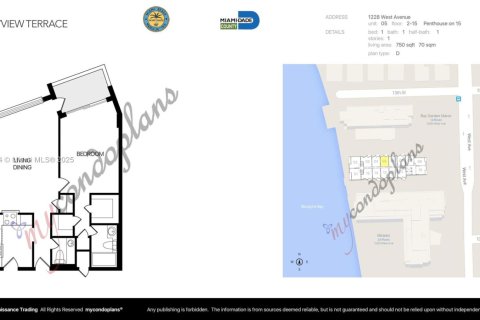 Condo in Miami Beach, Florida, 1 bedroom № 1972749 - photo 13