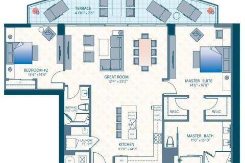 Condo in Riviera Beach, Florida, 2 bedrooms  № 2176127 - photo 9