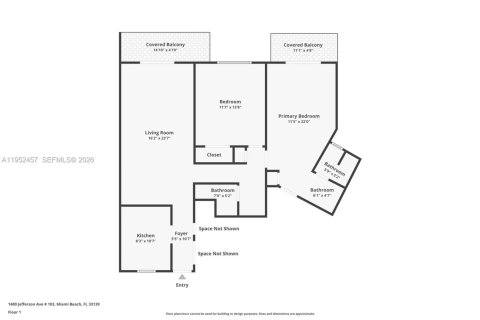 Condominio en venta en Miami Beach, Florida, 2 dormitorios, 92.44 m2 № 2007497 - foto 25