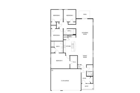 House floor plan «House», 4 bedrooms in River Glen Express by D.R. Horton