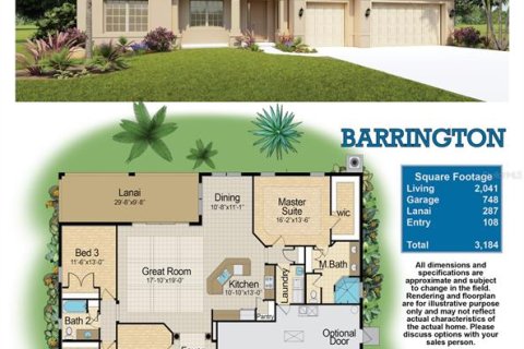 Casa en venta en Palm Coast, Florida, 3 dormitorios, 189.61 m2 № 1847443 - foto 1