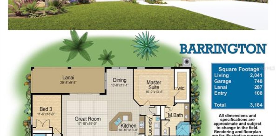 Casa en Palm Coast, Florida 3 dormitorios, 189.61 m2 № 1847443