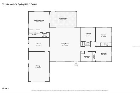Villa ou maison à louer à Spring Hill, Floride: 4 chambres, 144 m2 № 2403030 - photo 16