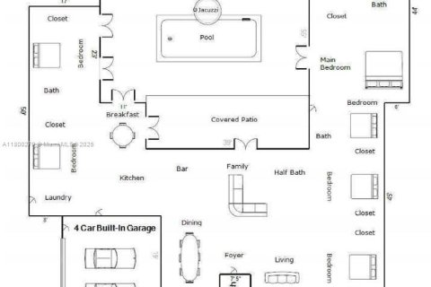 Villa ou maison à louer à Palmetto Bay, Floride: 5 chambres, 402.08 m2 № 1752862 - photo 11