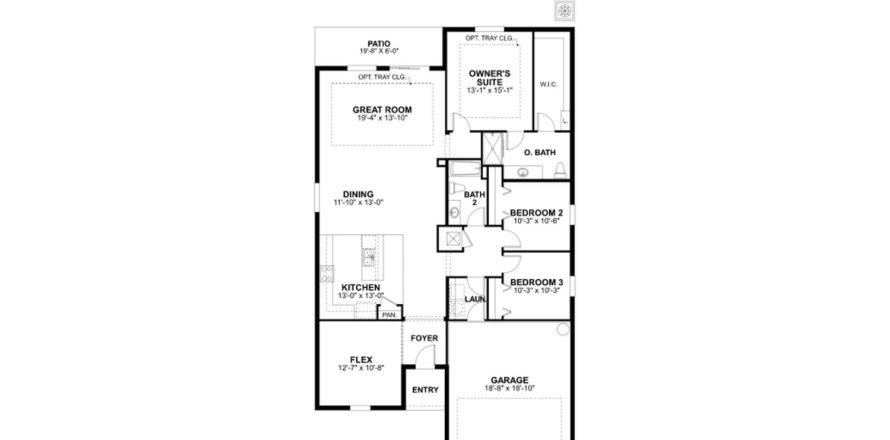 Планировка таунхауса «180SQM PALISADES» 4 спальни в ЖК SUMMERWOODS