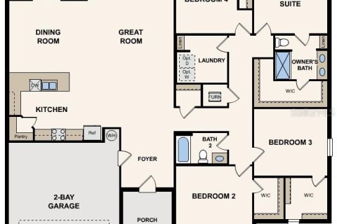 House in Weeki Wachee, Florida 4 bedrooms, 212.37 sq.m. № 2207361 - photo 2