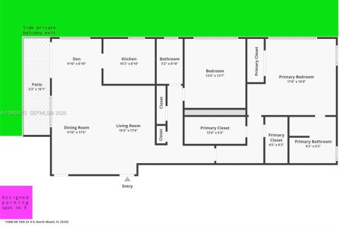 Condo in North Miami, Florida, 2 bedrooms № 2244150 - photo 5