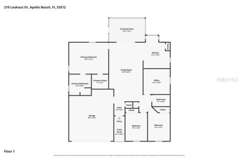 Villa ou maison à louer à Apollo Beach, Floride: 3 chambres, 141.86 m2 № 2380457 - photo 2