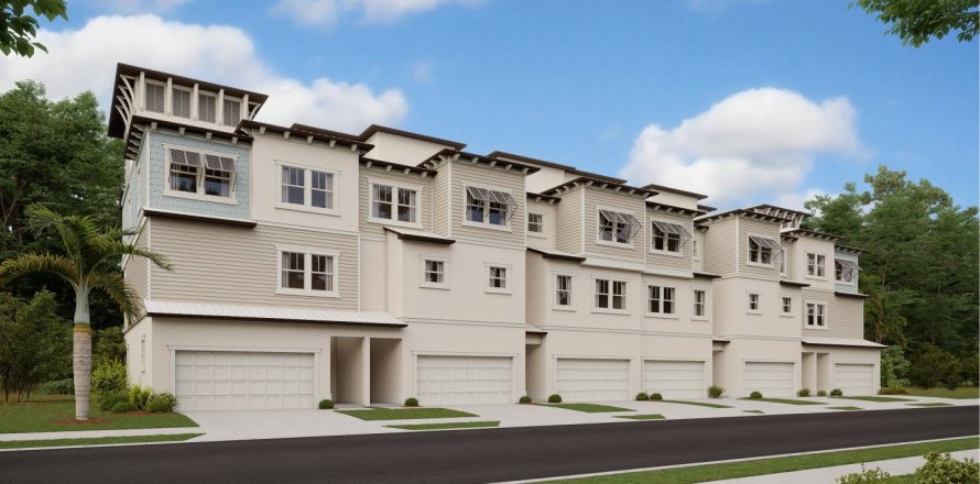 Townhouse in Westshore Marina District - Inlet Shore Waterfront in Tampa, Florida 4 rooms, 253 sq.m. № 373521