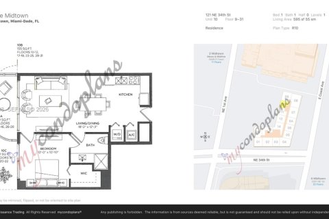 Copropriété à louer à Miami, Floride: 1 chambre, 55.09 m2 № 2170969 - photo 16