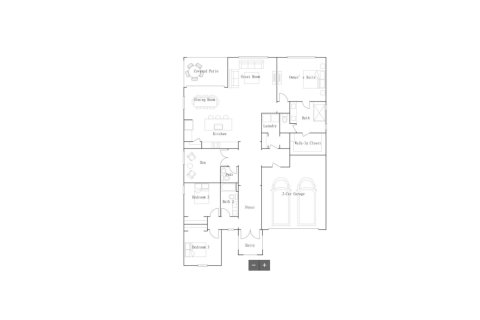 House floor plan «House», 3 bedrooms in Arden - The Providence Collection