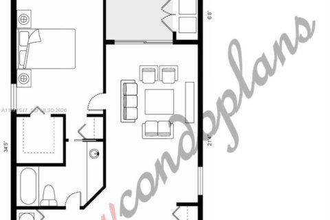 Condominio en alquiler en Oakland Park, Florida, 1 dormitorio, 74.69 m2 № 2052261 - foto 10