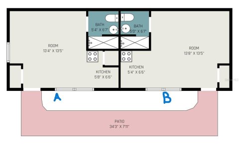 Apartment in Tampa, Florida 3 rooms, 23.78 sq.m. № 1866155 - photo 6