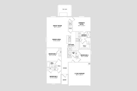 Townhouse floor plan «170SQM DUPONT», 4 bedrooms in ASPIRE AT PORT ST. LUCIE