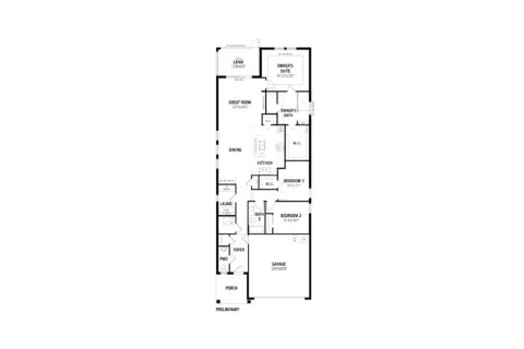 House floor plan «166SQM», 2 bedrooms in THE PRESERVE AT LA PALOMA