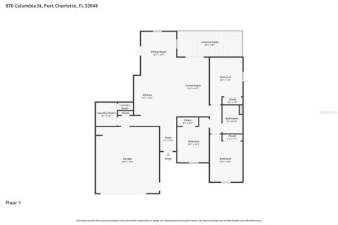 Casa en alquiler en Port Charlotte, Florida, 4 dormitorios, 157.19 m2 № 2108176 - foto 13