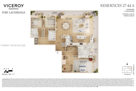 Купить кондоминиум в Форт-Лодердейл, Флорида 3 спальни, 235.97м2, № 1994722 - фото 16