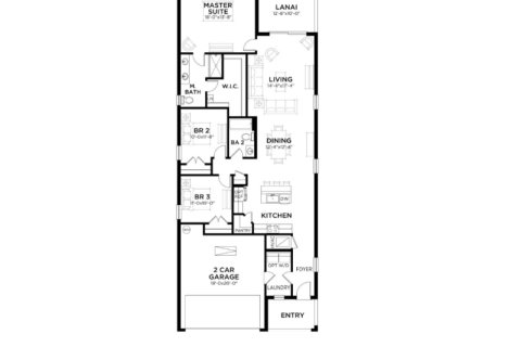 House floor plan «House », 3 bedrooms in Pasadena Point