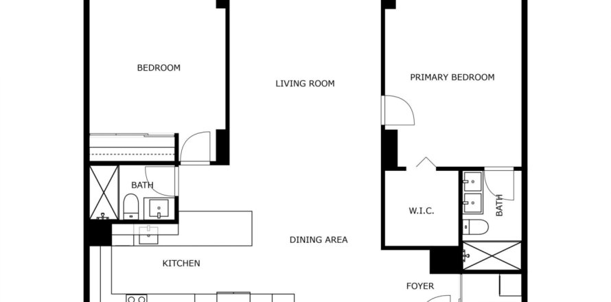 Condominio en West Palm Beach, Florida, 2 dormitorios  № 1154251