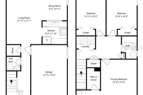 Townhouse in Saint Petersburg, Florida 3 bedrooms, 134.24 sq.m. № 2229935 - photo 3